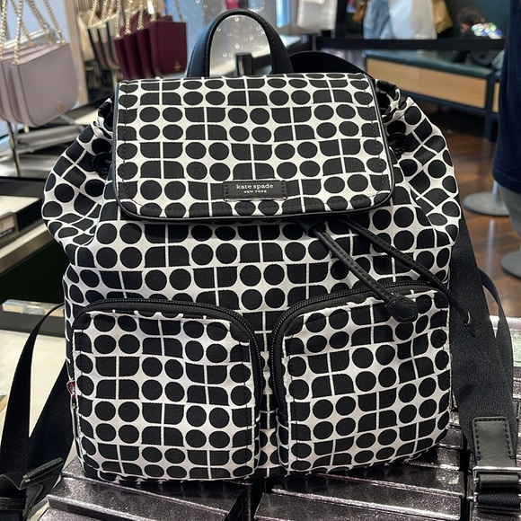 Kate Spade Noel Printed Fabric Backpack - Picture 7 of 11